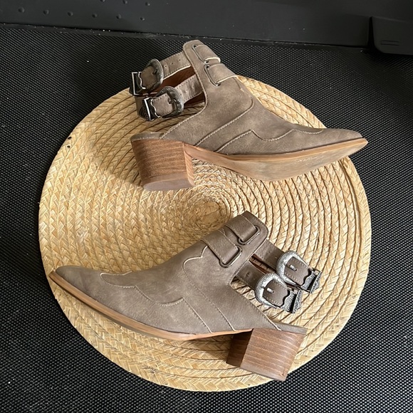 Mi.im leather Western Buckle Sandals Boots Size 7.5 - Picture 3 of 16